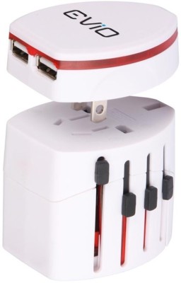 Universal Adapter Worldwide Travel Adapter with Built in Dual USB