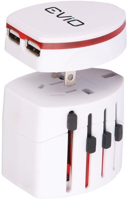 73% OFF on Evio Travel - SP0028 (Dual USB) Worldwide Adaptor(White) 73% OFF on Evio Travel - SP0028 (Dual USB) Worldwide Adaptor(White)