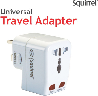 

Squirrel Universal Travel Worldwide Adaptor(White)