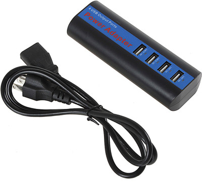 

epresent 4 ports Portable USB Fast Charging Worldwide Adaptor(Black)