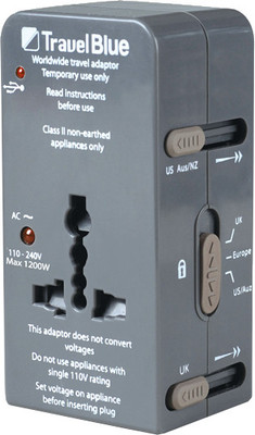 

Travel Blue Worldwide Adaptor(Grey)