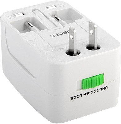 

BJE Universal World Wide Travel Charger Adapter Plug Worldwide Adaptor(White)