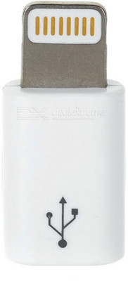 

TechGear Lightning 8 Pin to Micro USB Connector Worldwide Adaptor(White)