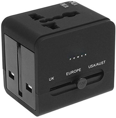 Enhance Limited Edition Universal AX01 Travel Adaptor Worldwide Adaptor Black