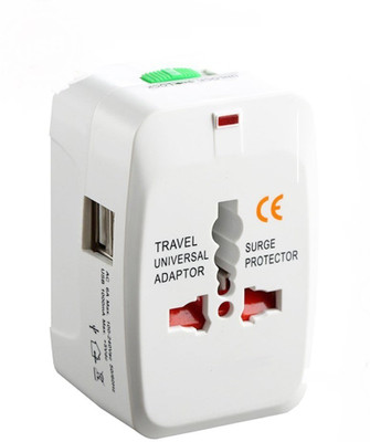 

99 Gems Universal Dual USB Worldwide Adaptor(White)