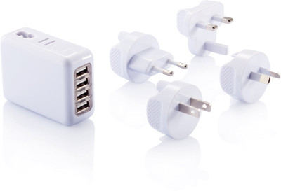 

Loooqs Universal Travel Plug Worldwide Adaptor(White)