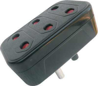

MX Conversion plug 2Pin X 3 Sockets - Set of 3 Worldwide Adaptor(Black)