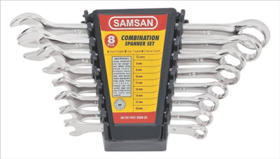 

Samsan C/s Elp Mirror Finish Double Sided Combination Wrench Set(Pack of 8)