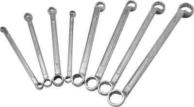 MONTSTAR MS-5112-8 8 Pc Bihexagonal Ring Spanner Set Double Sided Box End Wrench(Pack of 8)