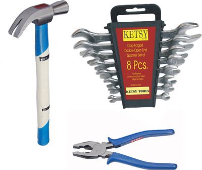 Ketsy 10 PCS HAND TOOL KIT Double Sided Open End Wrench(Pack of 10)