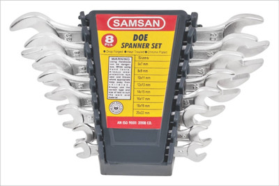 

Samsan SMDH 8 Double Sided Open End Wrench Set(Pack of 8)