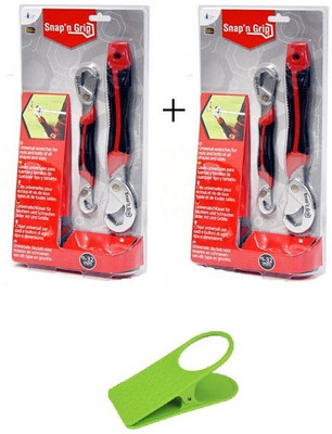 Snap N Grip SNG09 Multipurpose Universal Home Steel Tool Kit Pack Of 2 With Clip Holder Double Sided Speed Wrench(Pack of 4)