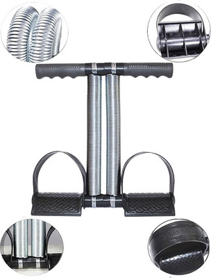 DADNSON Double Spring Tummy Trimmer, Waist Trimmer, Ab Exerciser,Gym 036 Ab Exerciser(Black)