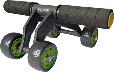 DHEER Ab roller, Abdominal wheel, 4 wheel ab exerciser for men & women Ab Exerciser(Black)