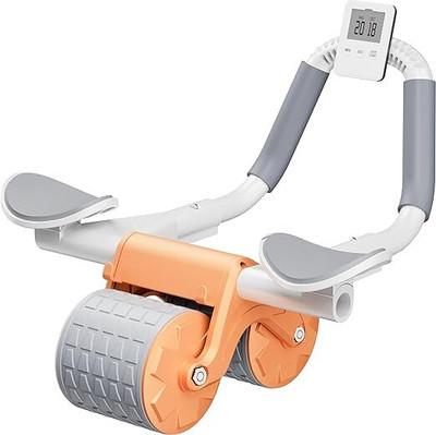 PIXNA Roller Wheel Exercise with Elbow Support, Automatic Rebound Abdominal Wheel Ab Exerciser(Multicolor)