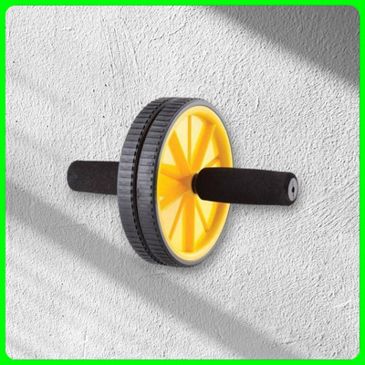 zxxxt Fitness AB Wheel / AB Roller Dual Wheel Core Trainer_819 Ab Exerciser(Yellow)