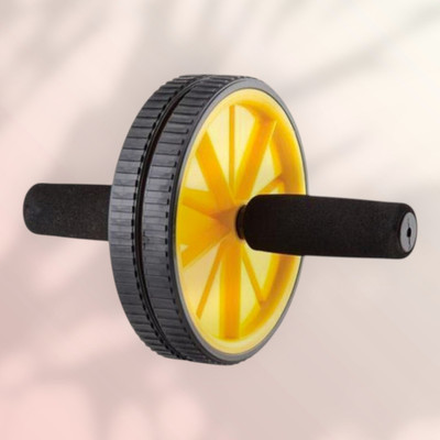 zxxxt Fitness AB Wheel / AB Roller Dual Wheel Core Trainer_519 Ab Exerciser(Yellow)