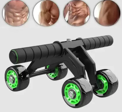 GripForge 4-Wheel Ab Roller/Fitness Accessories/Exerciser & Gym Equipment for Unisex Ab Exerciser(Multicolor)