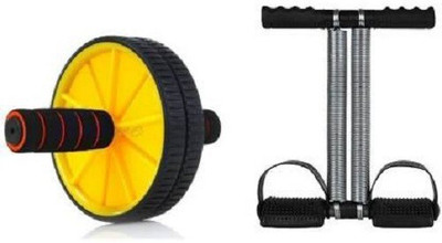 HOC ab wheel roller with tummy trimmer Ab Exerciser(Multicolor)