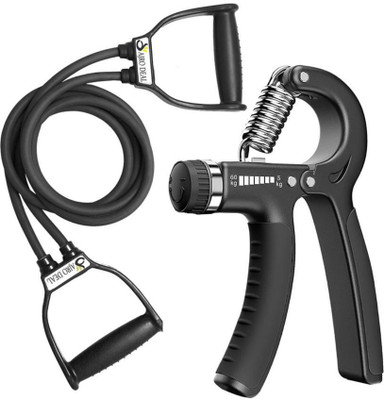 Ik store way to toning tube and hand grip combo kit Ab Exerciser(Red)