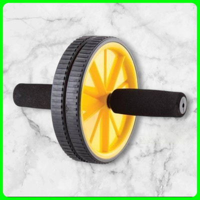 zxxxt Fitness AB Wheel / AB Roller Dual Wheel Core Trainer_719 Ab Exerciser(Yellow)