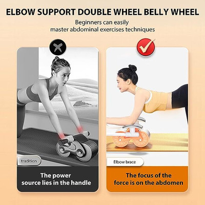 SeaRegal Roller Multi Angle Side Slip with Elbow Support Ab Exerciser(Multicolor)