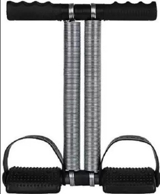 Owlix Double Spring Tummy Trimmer/ abs machine for home workout Ab Exerciser(Black, Silver)