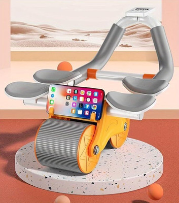 SANGOZ Intelligent Core Abdominal Wheel with Elbow Support Timer Ab Exerciser(Multicolor)