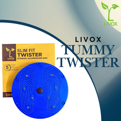LIVOX Acupressure Magnetic Tummy Twister for Figure Tone Up & Weight Loss for Unisex Ab Exerciser(Multicolor)