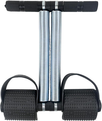 GrowStep Tummy Trimmer Ab Exerciser –Resistance Pull Rope for Home Workout | 2 Spring Ab Exerciser(Black, Silver)