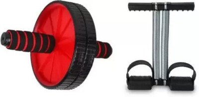 gamers hub AB WHEEL/ROLLER, TUMMY TEIMMER ALL ABS EXERCISER KIT Ab Exerciser(Black, Red)