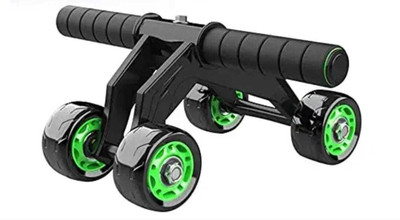 Bakhsh Abdominal Ab Roller with 4 Wheel Exercise Equipment (green) Ab Exerciser(Multicolor)
