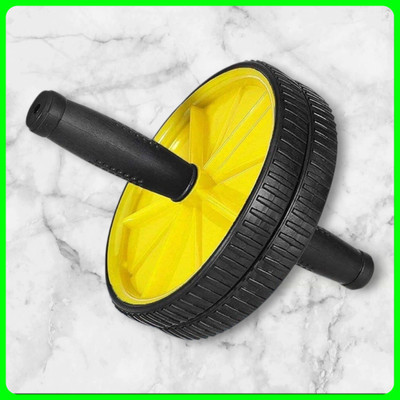 zxxxt Fitness AB Wheel / AB Roller Dual Wheel Core Trainer_723 Ab Exerciser(Yellow)