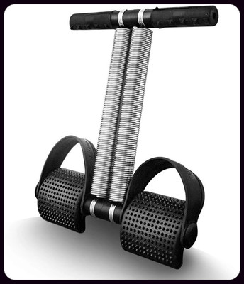 Athlian New_Abs Tummy Trimmer With DOUBLE Steel Spring Burn Off Calories Ab Exerciser(Black)