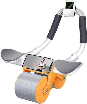 AFIROX Roller Wheel Exercise with Elbow Support---Automatic Rebound Abdominal Wheel Ab Exerciser(Multicolor)