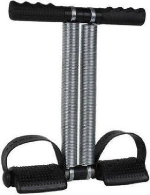 Fitfun DOUBLE SPRING TUMMY TRIMMER FOR MEN AND WOMEN Ab Exerciser(Silver)