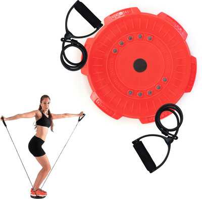 Shopeleven Tummy Twister With Toning Tube Waist Twisting Disc for Home Gym Exercise Workout Ab Exerciser(Red)