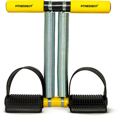 FITNESSBOT Double Spring Tummy Trimmer for Fat Burning & Weight Loss deal Core Ab Exerciser Ab Exerciser(Yellow)
