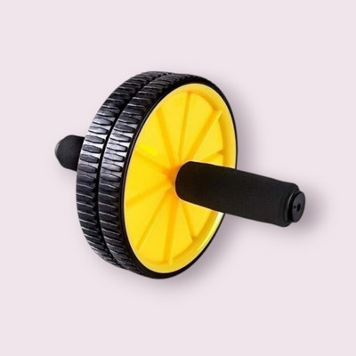 zxxxt Fitness AB Wheel / AB Roller Dual Wheel Core Trainer_318 Ab Exerciser(Yellow)