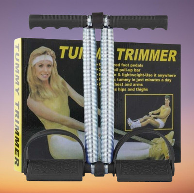 BKCFREEZE TUMMY TRIMMER HOME GYM FITNSS DOUBLE SPRING Ab Exerciser 69 Ab Exerciser(Black)