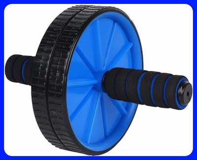 zxxxt New Double Wheel Ab Exercise Roller with Padded Grip Ab Exerciser Ab Exerciser(Multicolor)