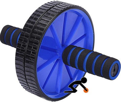 SISODIYA ENTERPRISE Abdominal Roller For Home & Gym Workout Exercise Equipment Ab Roller Ab Exerciser(Blue, Black)