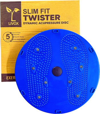 LIVOX Tummy Twister Abdominal ABS Exerciser Body Toner Fat Buster Oblique Workout Ab Exerciser(Blue)