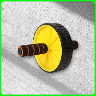 zxxxt Fitness AB Wheel / AB Roller Dual Wheel Core Trainer_831 Ab Exerciser(Yellow, Black)