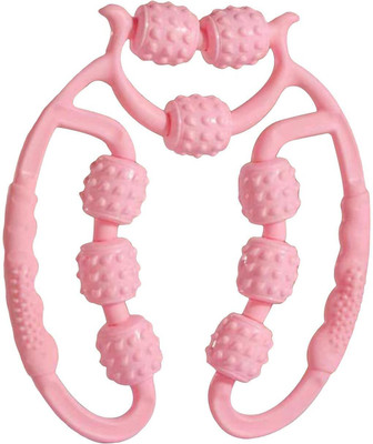 Hoshila172 9 wheel thigh Calf and leg muscle Roller Massager, Handle Foam Roller Ab Exerciser(Multicolor)