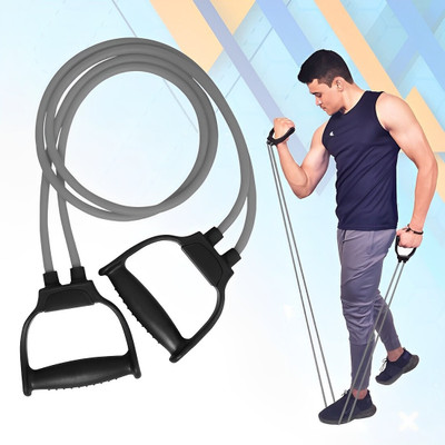 HOUSE OF COMMON Double Toning Tube Heavy Quality resistance Natural Rubber Toning Tube Ab Exerciser(Multicolor)