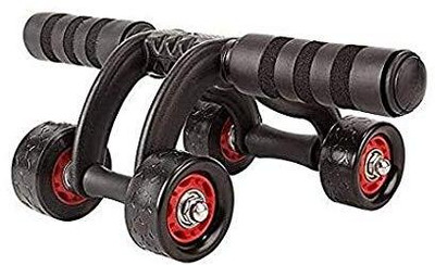 Magnusdeal 4 Wheel Workout Power AB Abdominal Roller- Workout Roller Ab Ab Exerciser(Black)