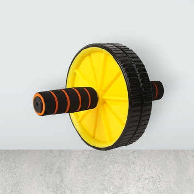 zxxxt Fitness AB Wheel / AB Roller Dual Wheel Core Trainer_481 Ab Exerciser(Yellow, Black)
