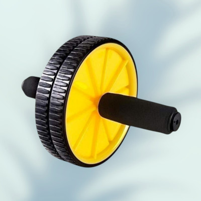 zxxxt Fitness AB Wheel / AB Roller Dual Wheel Core Trainer_568 Ab Exerciser(Yellow)