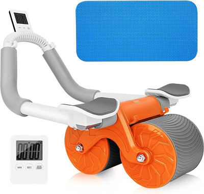 Empire Mart ABB Roller Wheel Exercise with Elbow Support, Automatic Rebound Abdominal Wheel Ab Exerciser(Multicolor)